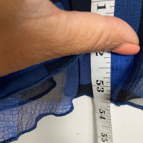 Tularosa Alicia Sheer Gingham Wrap Maxi Dress Size S Blue Ruffle Fairycore - Picture 10 of 12